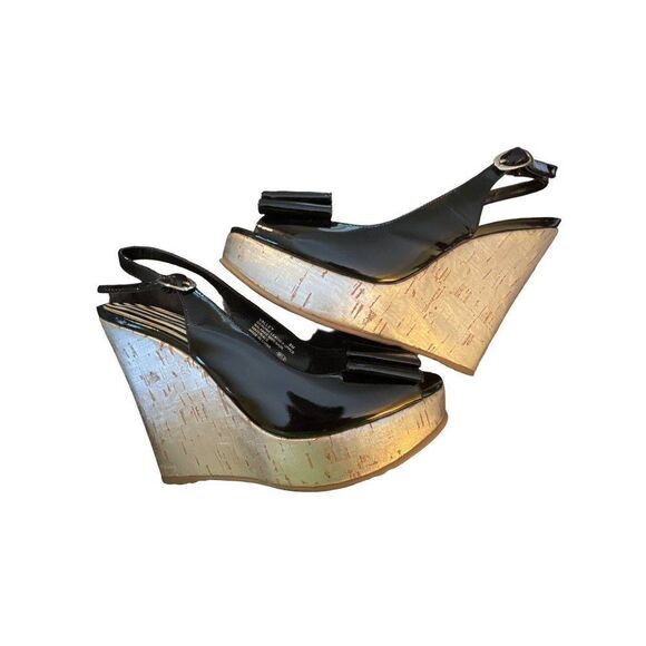 Oh Deer, Valley Style Patent Leather platform shoe 5" high heel size 8 - Picture 3 of 13